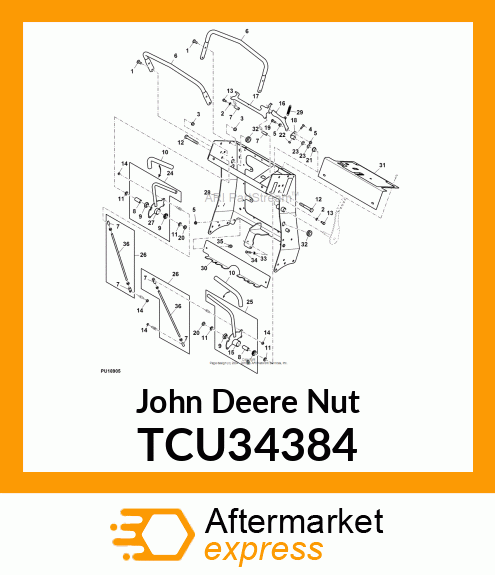 NUT, TOPLOCK 1/4 TCU34384