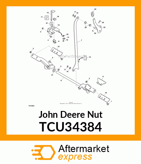 NUT, TOPLOCK 1/4 TCU34384