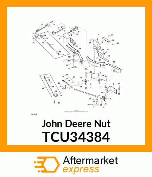 NUT, TOPLOCK 1/4 TCU34384