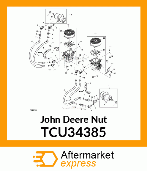 NUT, CASTLE, 3/4 TCU34385