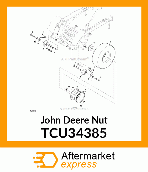 NUT, CASTLE, 3/4 TCU34385