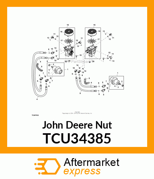 NUT, CASTLE, 3/4 TCU34385