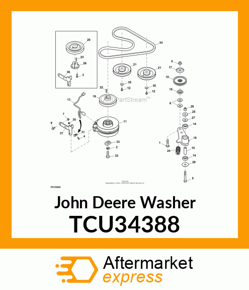 WASHER, FLAT, USS 7/16 Z5 TCU34388