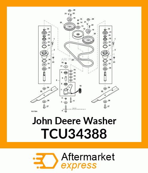 WASHER, FLAT, USS 7/16 Z5 TCU34388