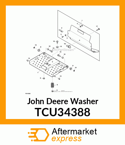 WASHER, FLAT, USS 7/16 Z5 TCU34388