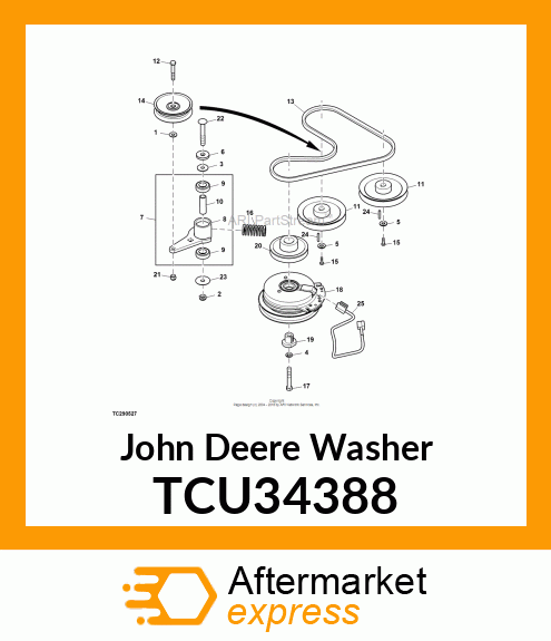 WASHER, FLAT, USS 7/16 Z5 TCU34388