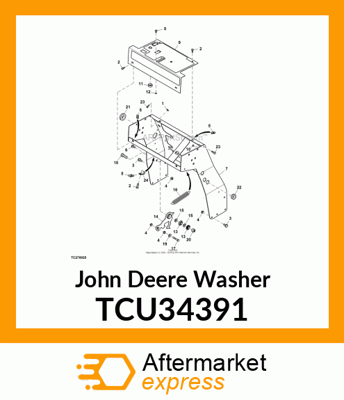 WASHER, FLAT, USS 5/16 Z5 TCU34391