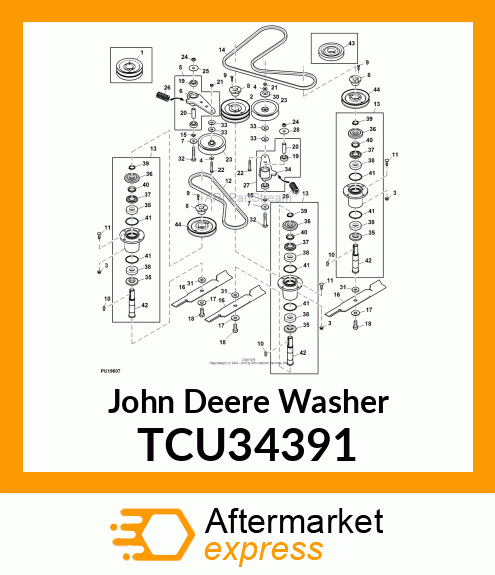 WASHER, FLAT, USS 5/16 Z5 TCU34391