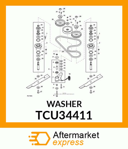 WASHER, 5/8 Z8 TCU34411