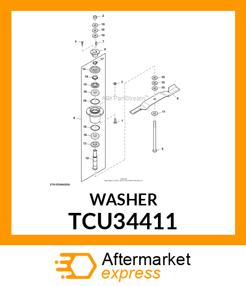 WASHER, 5/8 Z8 TCU34411