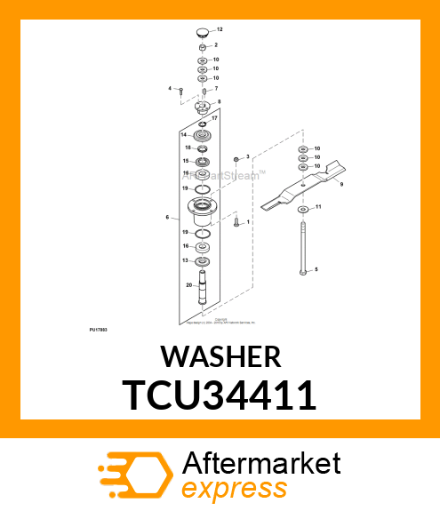 WASHER, 5/8 Z8 TCU34411