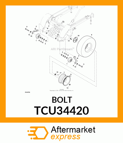 STUD FOR TAPERED HUB TCU34420