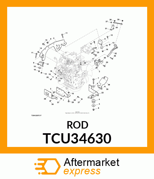 STRUT, ALTERNATOR TCU34630