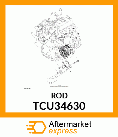 STRUT, ALTERNATOR TCU34630