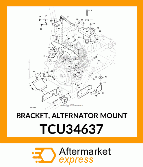 BRACKET, ALTERNATOR MOUNT TCU34637