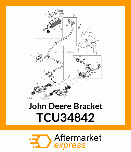 BRACKET, REAR MOTOR CONTROLLER TCU34842