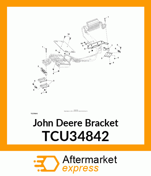 BRACKET, REAR MOTOR CONTROLLER TCU34842