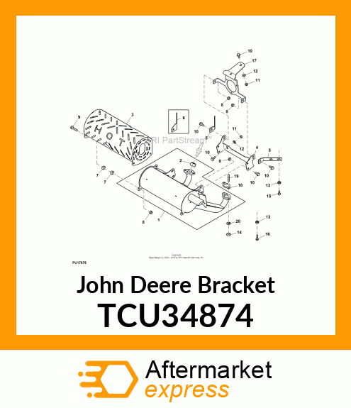 BRACKET, AIR CLEANER MOUNT TCU34874