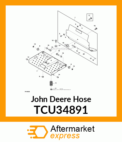 HOSE, PLATFORM BUMPER TCU34891