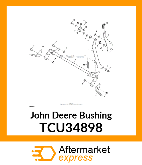 BUSHING,BRONZE FLANGED, 0.5IDX0.875 TCU34898