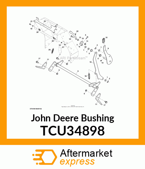 BUSHING,BRONZE FLANGED, 0.5IDX0.875 TCU34898