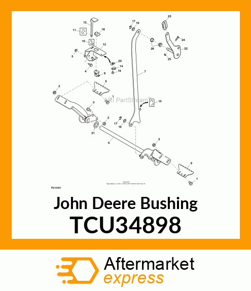 BUSHING,BRONZE FLANGED, 0.5IDX0.875 TCU34898