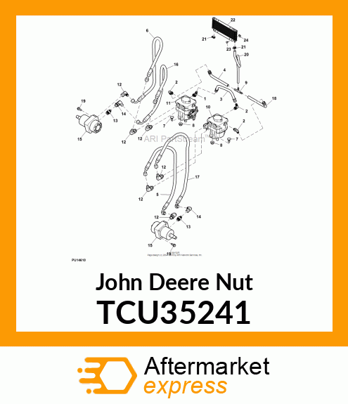 NUT U 1/4 X 20 7GA TCU35241