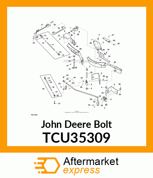 BOLT, CARRIAGE, 5/16 TCU35309