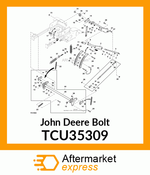 BOLT, CARRIAGE, 5/16 TCU35309