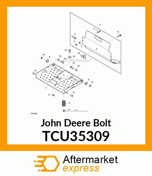 BOLT, CARRIAGE, 5/16 TCU35309