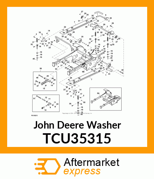 WASHER, FLAT, 5/8 X 1 3/8 X 0.110 Z TCU35315