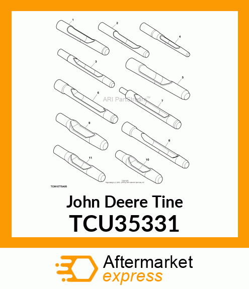 TINE, 5/8,HOLLOW,SE,PL,5.5,3/4 MT TCU35331