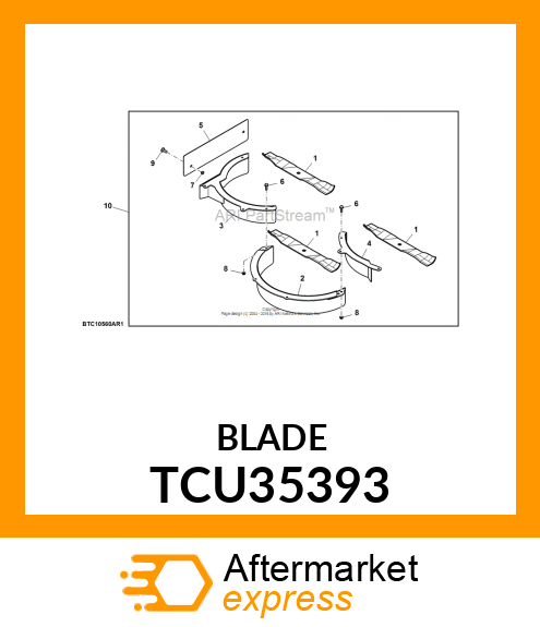 MOWER BLADE, MULCH 18" TCU35393