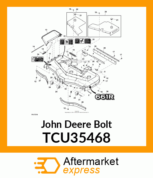 BOLT, HEX, 1/2 TCU35468