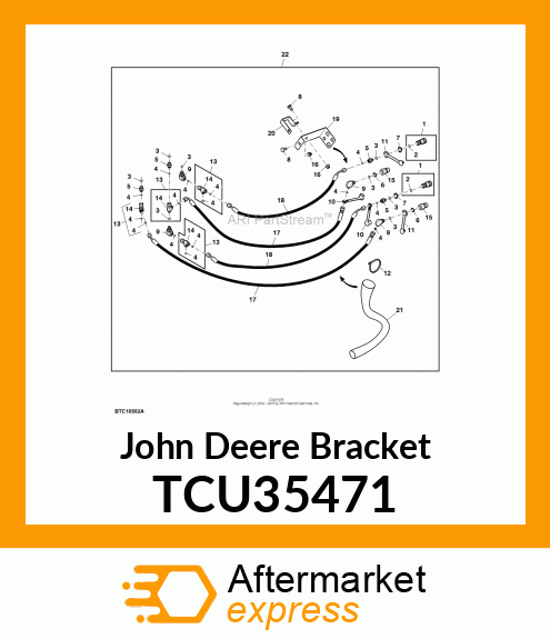 BRACKET, QUICK DISCONNECT SUPPORT TCU35471