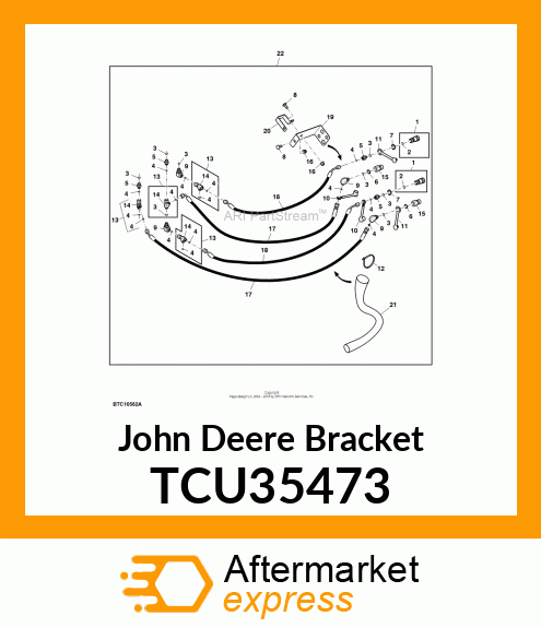 BRACKET, QUICK DISCONNECT SUPPORT TCU35473