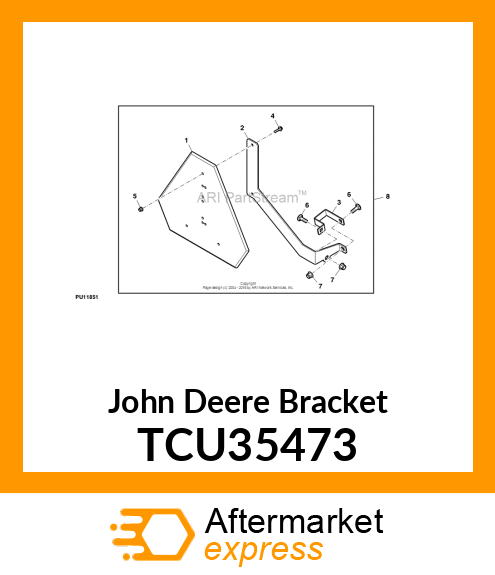 BRACKET, QUICK DISCONNECT SUPPORT TCU35473