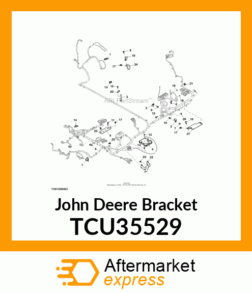 BRACKET, ENGINE HARNESS SUPPORT TCU35529