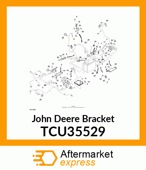 BRACKET, ENGINE HARNESS SUPPORT TCU35529