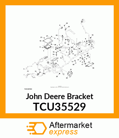 BRACKET, ENGINE HARNESS SUPPORT TCU35529