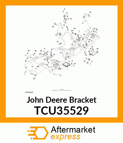 BRACKET, ENGINE HARNESS SUPPORT TCU35529