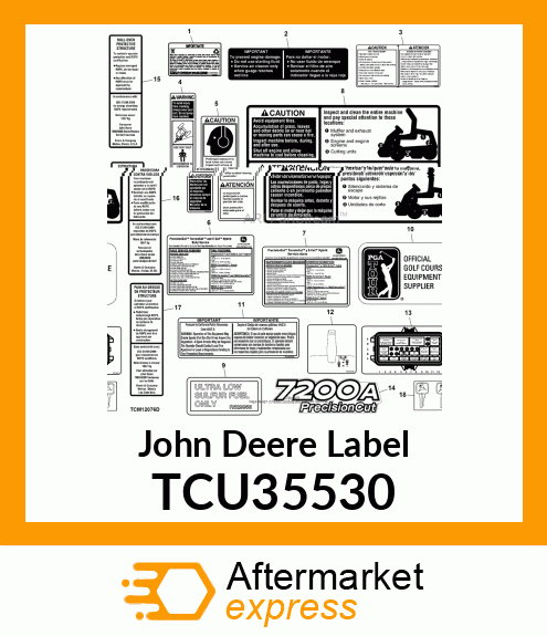 LABEL, FORWARD AND REVERSE TCU35530