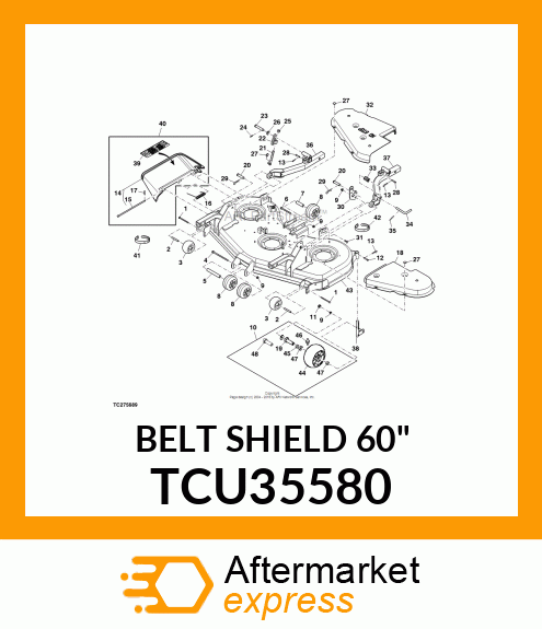 BELT SHIELD 60" TCU35580