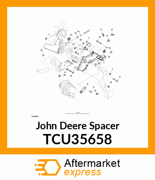 SPACER, FAN BRACKET TCU35658