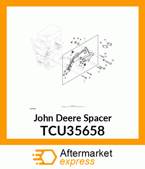 SPACER, FAN BRACKET TCU35658