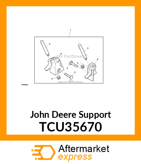 SUPPORT (GRASSCATCHER, RH) TCU35670