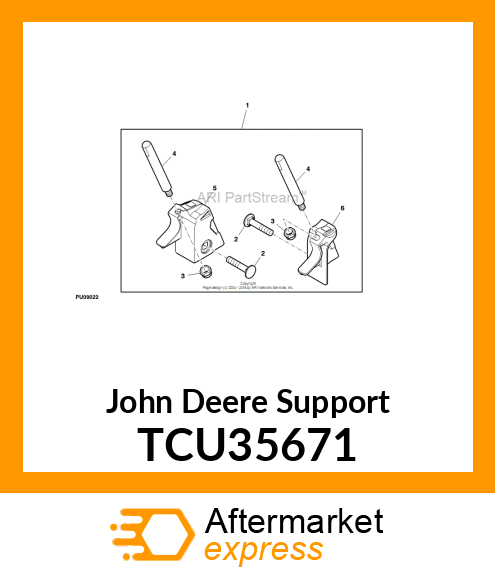 SUPPORT (GRASSCATCHER, LH) TCU35671