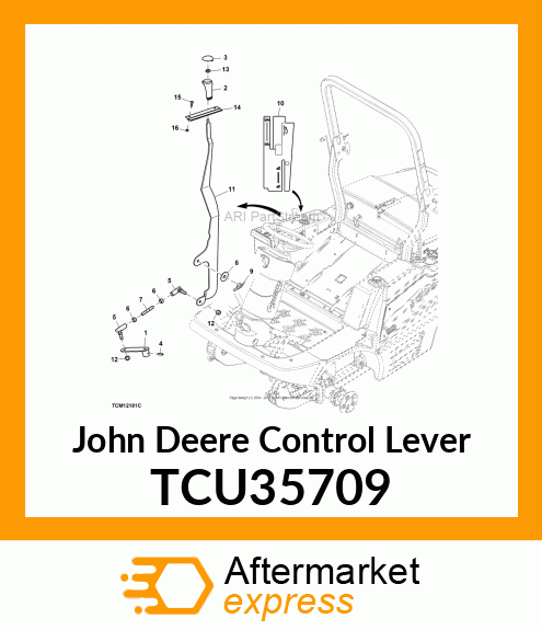 LEVER, 4WD CONTROL TCU35709