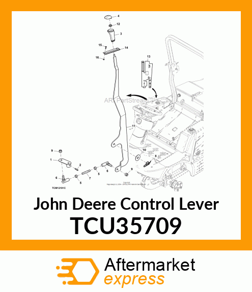 LEVER, 4WD CONTROL TCU35709