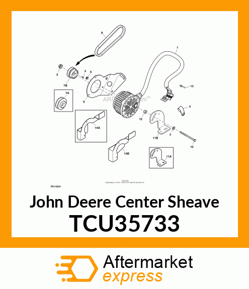 SHEAVE (WBGM ALTERNATOR) TCU35733